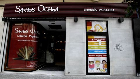 En la imagen, la librería Santos Ocho de la calle Teresa Herrera de A Coruña