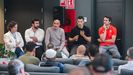 Bego�a Aguirre, Ren� Centr�n, Emilio Guti�rrez, Israel Villase�or y Jaime Cuesta