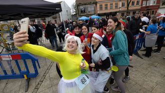 Participantes en la primera edici�n de la San Silvestre de Cerceda (2025)