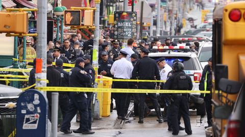 Las im�genes del tiroteo en el metro de Nueva York, minutos despu�s