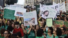 Isabel D�az Ayuso, presidenta de la Comunidad de Madrid, blanco de las cr�ticas de los manifestantes en la primera jornada de huelga educativa