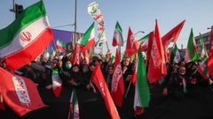  Mujeres iran�es participan en una manifestaci�n bajo el lema  chicas sacrificadas para rendir homenaje a las mujeres asesinadas durante la guerra
