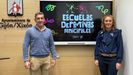 El concejal de Deportes de Gij�n, Jorge Pa�eda, presenta en rueda de prensa en el Consistorio gijon�s el programa de Escuelas Deportivas.
