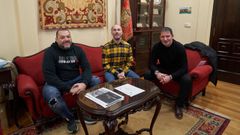 Reuni�n en el Concello para organizar la concentraci�n escolar de rugbi.