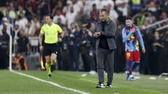 Hansi Flick, durante la final de la Supercopa de Espa�a