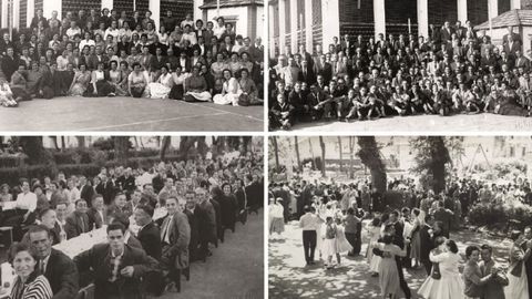 Estampas de aquellas fiestas de anta�o en la f�brica textil de Xuvia. 