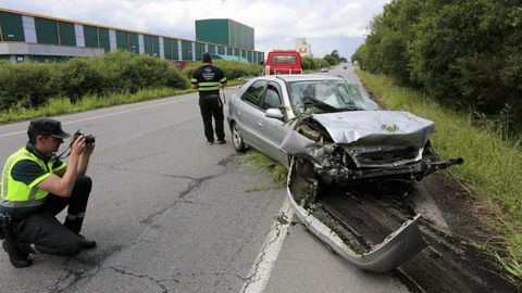 Accidente de tráfico en Begonte en el que falleció una persona