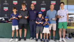 Ganadores de la Copa Jael de golf, disputada en el Aeroclub de Santiago