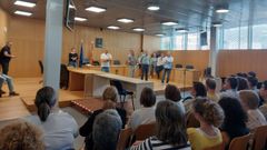 Un momento de la asamblea de los trabajadores judiciales