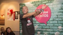 Avelino, en la R�a dos Contos carballesa, antes de la pandemia 