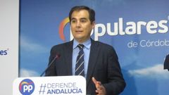 Jos� Antonio Nieto, portavoz del PP de Andaluc�a