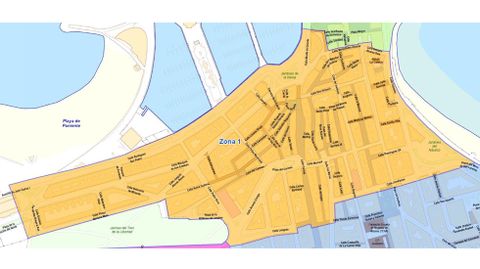 La nueva Zona 1 de la ORA en Gij�n