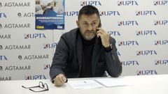 Eduardo Abad, presidente de UPTA Espaa en la sede de la asociacin en Vilagarca de Arousa.