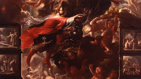 Detalle de San Nicols de Bari, de Francisco de Sols