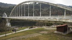 Pasarela de Outariz, en la zona termal de Ourense.