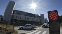En el Hospital Montecelo, en Pontevedra, hay este domingo seis pacientes covid ingresados, cuatro en planta y dos graves en la uci