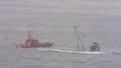 Velero hundido a tres millas de Estaca de Bares