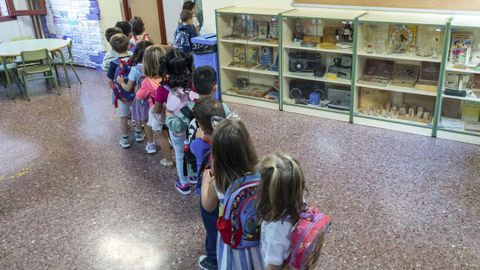 Ni�os en un aula de educaci�n infantil.