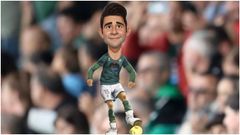 Caricatura de David Castro, jugador del Racing.