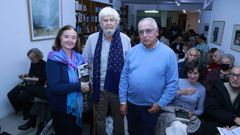 Xos Manuel Beiras non faltou  presentacin na Corua do libro de Esperanza Mario sobre os escritos do poltico nacionalista, nun acto no que tamn o acompaou o acadmico Francisco Fernndez Rei