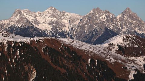Vista de los Alpes autr&iacute;acos, zona en la que est&aacute; situada la monta&ntilde;a de Weibseespitze.