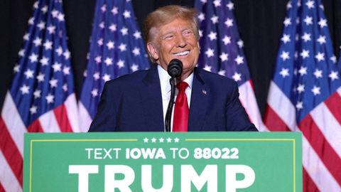 Donald Trump, durante un acto electoral en Iowa el pasado da 7 de julio