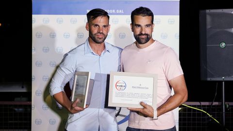 Todas las imágenes de la fiesta de fin de curso de Afiador.Óscar Cabrera y Abel Afonso, el tándem responsable del Pabellón alevín