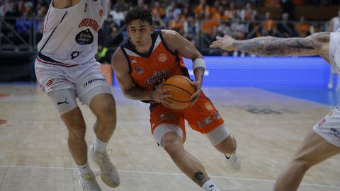 Caio Pacheco, durante el duelo entre el Leyma y el Obradoiro.