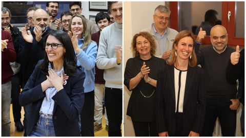 Rosa Crujeiras (izquierda) y Maite Flores (derecha) se disputar�n la rector�a de la USC en la segunda vuelta el pr�ximo 11 de marzo