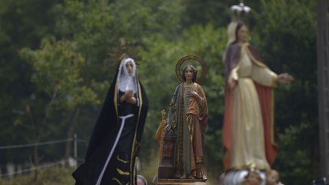 Bendición de coches en las fiestas de Muimenta