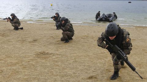 Entrenamiento de infanter�a de Marina, en imagen de archivo