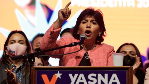Yasna Provoste, candidata dem�crata cristiana a la presidencia de Chile