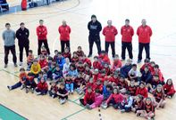 Los benjamines y prebenjamines de los distintos equipos dependientes del BM Lal�n, este fin de semana
