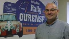 Jano Fraga, en uno de los rincones conmemorativos de la Escudera Ourense