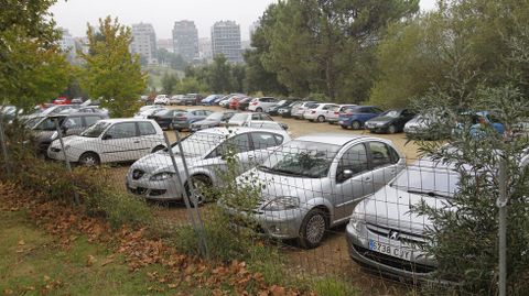 Leira p�rking del Campus Vida