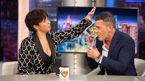 Marta Ribera y Antonio Banderas, invitados de El hormiguero el pasado jueves