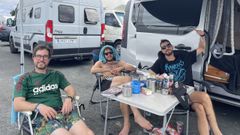 Seguidores de Vigo que son habituales del festival