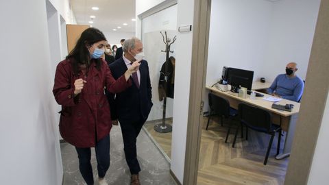 Visita del presidente de la Diputacin de Lugo a la reforma integral del edificio