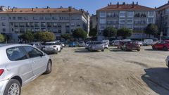 El futuro centro deportivo de O Milladoiro se ubicar� en una c�ntrica parcela que funciona como espacio provisional de aparcamiento