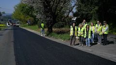 La conselleira de Infraestruturas visit&oacute; la obra de la AC-214 en Cambre, que se extiende por&nbsp;5,6 kil&oacute;metros.