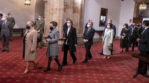 Invitados al acto de los galardonados con las medallas de Asturias con la Familia Real
