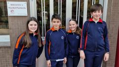 O equipo do Ecopreguntoiro do colexio noi�s.