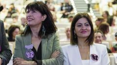 De izquierda a derecha, la ministra de Igualdad, Ana Redondo, y la titular de Juventud e Infancia, Sira Rego, en el quinto Encuentro sobre Violencia Vicaria y Violencia de G�nero Institucional, celebrado este viernes en Maracena (Granada).