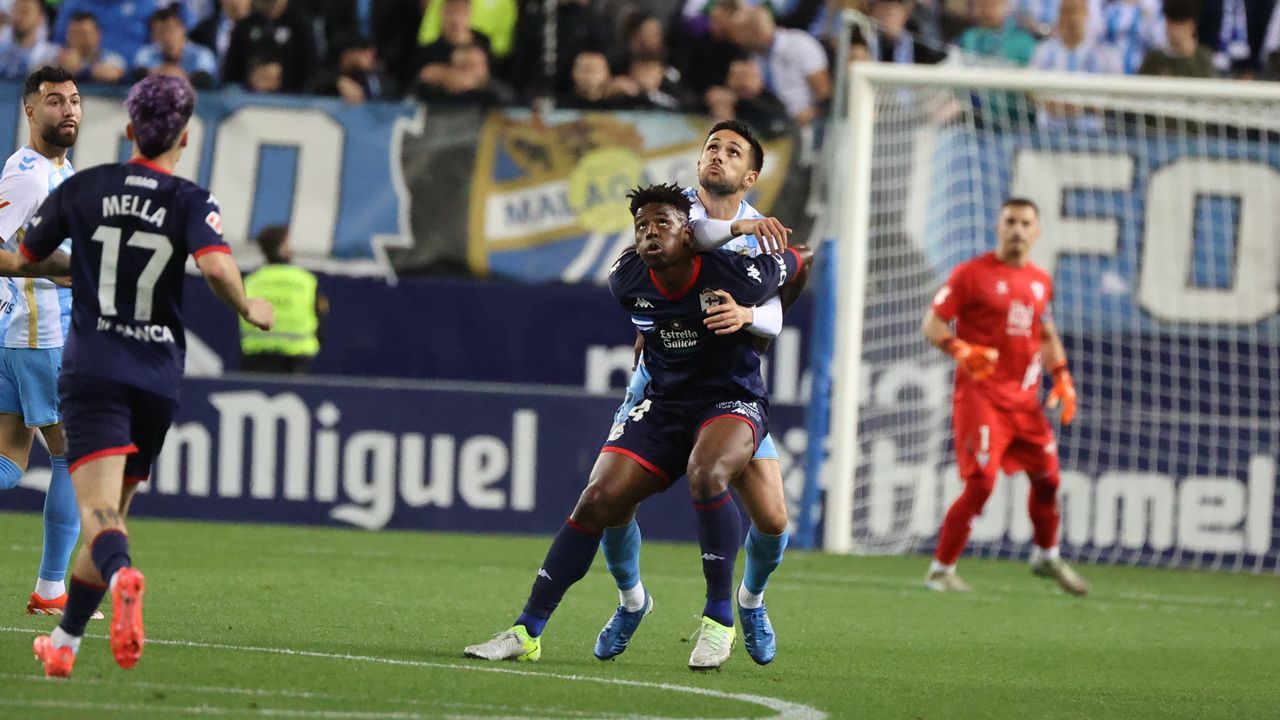 El Deportivo protagoniza un empate de locos en La Rosaleda (1-1)