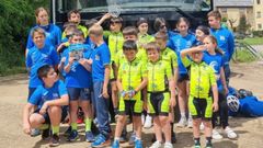 Integrantes del Club Ciclista Barbanza que participaron en la cita.