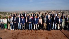 Feijoo, con los principales dirigentes del PP en la reuni�n interparlamentaria de Toledo