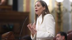 La portavoz parlamentaria del PP, Ester Mu�oz, durante una intervenci�n el pasado mi�rcoles en el Senado.
