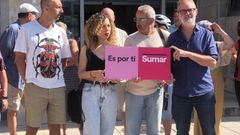 Rafael Cofi�o, a la derecha, durante el acto en Gij�n