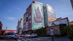 El artista Nove Noel intervino en la primera edici�n en un edificio de Bando � R�o.