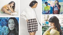 La cantante viguesa dani,  Xa' Lum (A Coru�a-Francia), �ngela Pardal (Padr�n),  Laura Lamontagne (Lugo), y Rumia (A Coru�a-Berl�n). 